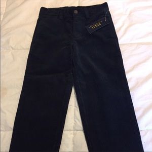 Polo Ralph Lauren Boys Authentic Dungarees Corduroy Pants Navy Blue